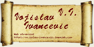 Vojislav Ivančević vizit kartica